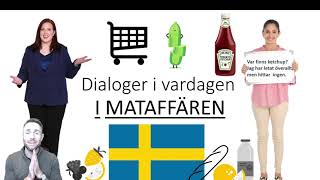 Dialoger i vardagen  I mataffären [upl. by Nayve]