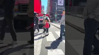 BEST CROSSWALK MOONWALK EVER  michaeljackson dancevideo nyc [upl. by Gerome361]