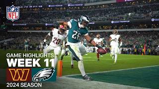 Washington Commanders vs Philadelphia Eagles Game Highlights  NFL 2024 Season Week 11 [upl. by Eeramit]