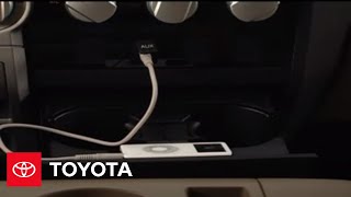 2007  2009 Tundra HowTo Auxiliary Input  Toyota [upl. by Etnohc]