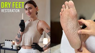 Making Dry Cracked Feet Like New After One Luxury Treatment [upl. by Annaig]