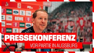 LIVE Pressekonferenz vor Augsburg  1 FC Köln [upl. by Eniffit]