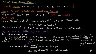 Gödels Incompleteness Theorem [upl. by April]