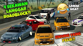 4 SAHABAT LANGGAR ROADBLOCK MASA RACE  Car Parking Multiplayer [upl. by Ylnevaeh]