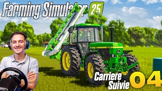 DEBUT DES FOINS  FARMING SIMULATOR 25  Carrière Suivie 4 [upl. by Cir549]