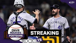 The Colorado Rockies are on an 8game winning streak after SWEEPING the San Diego Padres [upl. by Pepin]