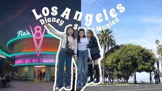 Los Angeles Vlog 1 🫧🎀🫧Japan⇒Los Angeles＆California Disney adventure park🐭Santa Monica🌊✨ [upl. by Etteiluj]