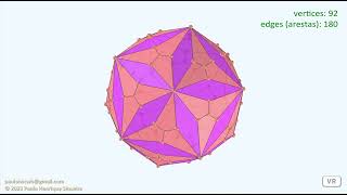 Dodecaedro truncado combinado  Joined Truncated Dodecahedron [upl. by Nallac]