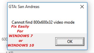 How To Fix 80060032 Video Mode Problem in GTA San Andreas PC [upl. by Nowyt]