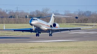 VistaJet Bombardier Global 6000 9HLXX at Cambridge [upl. by Lull675]