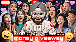 password Mil Gaya 😃 😃  money giveaway in 1500 subscribers LUCIJOD giveaway [upl. by Ulric]