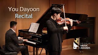 유다윤 Recital Henryk Wieniawski Variations on an Original Theme Op15 [upl. by Guild910]