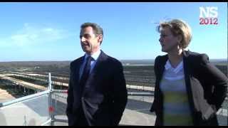 Nicolas Sarkozy visite la centrale solaire de ToulRosières [upl. by Enovaj208]