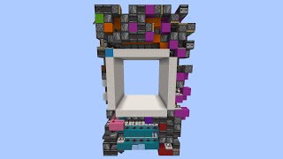 My first 7x7 piston door 1680 blocks volume  Minecraft Redstone [upl. by Almeida]