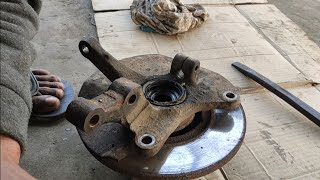 Front wheel bearing changespark wheel bearing change [upl. by Haran]