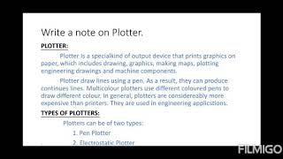 Class 9 notes plotters and its types [upl. by Orelu]