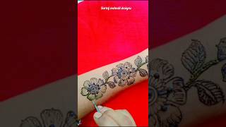 Simple back hand flowers mehndi designmehndihennashortstrendingshortsgoviralartsimplemehndi [upl. by Farah]