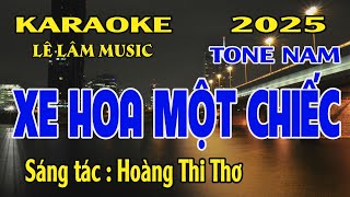 Karaoke Xe Hoa Một Chiếc Tone Nam  Em  Lê Lâm Music [upl. by Kraska]