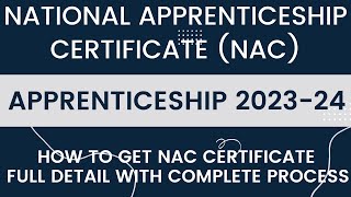 National Apprenticeship Certificate NAC I How to Get NAC Certificate I PSPCL Apprenticeship2022 [upl. by Enelkcaj682]