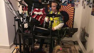 Foals  Exits Drums cover 6 YO [upl. by Afaw]