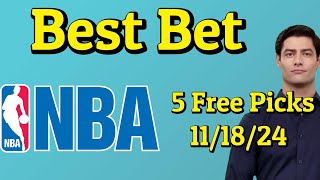 quotUnlock Todays Top 5 Free NBA Picks for November 18 2024quot [upl. by Novar]