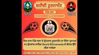 🔴LIVE  FOOTBALL TOURNAMENT PIND THALA 01122024 [upl. by Acyre882]