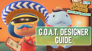 How to Become a GOAT Designer in Happy Home Paradise 400 Villagers  Animal Crossing New Horizons [upl. by Enitnelav209]