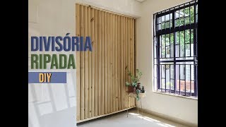 Como fazer um PAINEL RIPADO de MADEIRA  Diário de Obra  DIY [upl. by Macdonald]