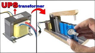 How To Make Spot Welding Machine At Home  DIY Simple Spot Welder  using UPS Transformer [upl. by Ulyram]