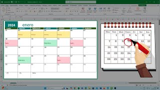 Crea un CALENDARIO de ACTIVIDADES en Excel AUTOMÁTICO📆 Sin Fórmulas [upl. by Rhys45]