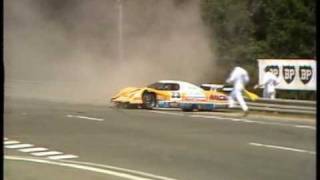 1984  Le Mans  Roger Dorchy crashes at Mulsanne Corner [upl. by Hofstetter927]