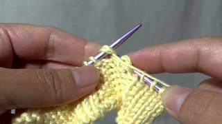 How to knit P2tog Purl two together  Decreasing 1 stitch [upl. by Naened254]