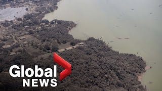 Tonga volcano New images reveal true extent of the damage from eruption [upl. by Eltsirk]