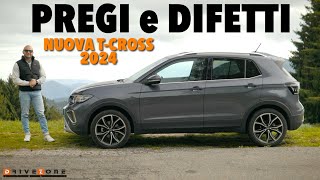 TUTTA la VERITÀ PREGI e DIFETTI nuova Volkswagen TCross 2024 [upl. by Eustashe]