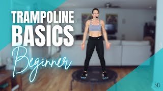 Trampoline Basics 15 MIN Rebounder Workout  Beginner Bounce Cardio [upl. by Eynenihc]