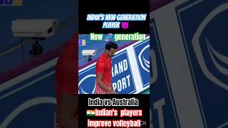 India vs Australia volleyball match verticaljump volleyball sports newgeneration [upl. by Abihsat884]