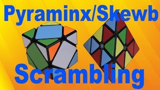 How to Scramble Pyraminx amp Skewb WCA Notation [upl. by Vacuva663]