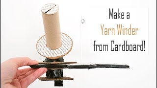 DIY Yarn Winder  Simple Cardboard Project  How to Make Your Own Centre Pull Balls of Yarn [upl. by Adnamma]