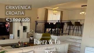 Selce Crikvenica exceptional luxury villa NKP 400 m2 with pool and sea view  Luxury home for sale [upl. by Hirasuna]