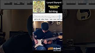 Lynyrd Skynyrd Sweet Home Alabama Guitar Solo with TAB [upl. by Vinni]