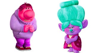 INSIDE OUT 2 MOVIE CHARACTERS AND THEIR FAVORITE TROLLS MOVIE CHARACTERS [upl. by Aihsoem]