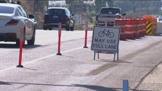 Caltrans is adding bike lanes to a busy stretch of Friars Road [upl. by Leahcimnhoj]