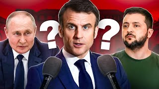 Macron précise son objectif en Ukraine Poutine répond [upl. by Kurtis369]