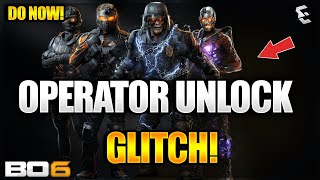 NEW OPERATOR UNLOCK GLITCH DO NOW VAULT EDITON OPERATOR UNLOCK GLITCH BO6 GLITCHES [upl. by Emalia903]