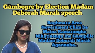 Garo News  Gambegre by Election Madam Deborah Marak speech garonewvideo garonews viralvideo [upl. by Bomke246]