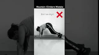 How to Do Mountain Climbers  The Right Way  Mountain Climber wrong ❌  shorts youtubeshorts [upl. by Notluf]