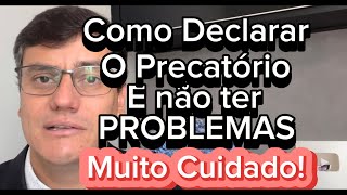 PRECATÓRIO E O IMPOSTO DE RENDA  Como Declarar e não ter PROBLEMAS [upl. by Yarled]