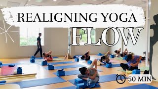 Realigning Yoga Flow 50 Min  Morning Energizing Yoga Flow  Whole Body Yoga Movements [upl. by Didi]