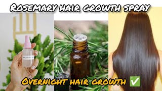 Stop Hair Loss Now Make This Simple Rosemary Growth Spray at Homequot [upl. by Koeppel]