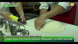 Maestros Pizzeros Argentinos Probamos la quotPizza Aerostáticaquot [upl. by Swart]